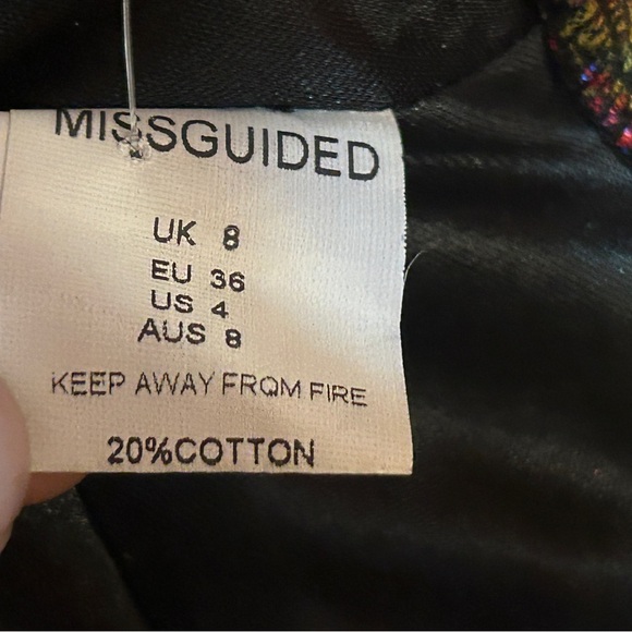 MissGuided Sophina Premium Floral Crop Top Size 4 Resort - Picture 9 of 11